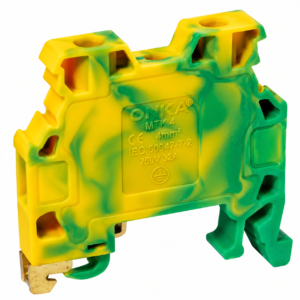 Bornera de Tierra ONKA MTK 4 mm² Verde Amarillo