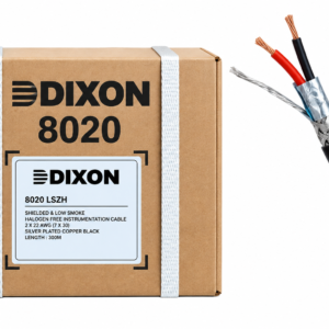 Cable Apantallado DIXON 2x22 AWG LSZH – Rollo 300 Metros