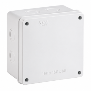 Caja de Pase PVC 150x150x80 mm 6x6x3 Blanca