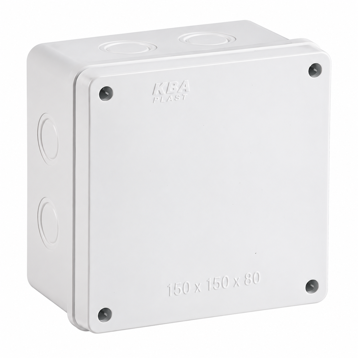 Caja de Pase PVC 150x150x80 mm 6x6x3 Blanca